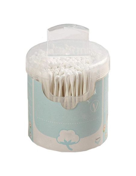 Bastoncillos de Algodón PandaHome 250 ct con Cucharita