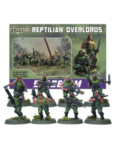 Miniaturas de Guerra Reptilian Dverloros Wargames Atlantic - 20 Figuras