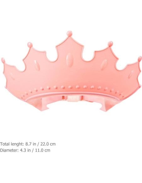 Gorro de Baño Ajustable MERRYHAPY para Niños Rosa 22x11cm