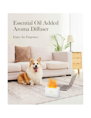 Difusor de Aroma Aegci A-F503 180ml Negro con Luz LED