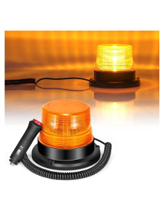 Luz Estroboscópica LED Dinfu Ámbar 10W Magnética IP67