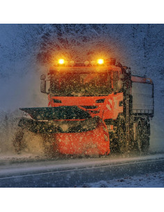 Luz Estroboscópica LED Dinfu Ámbar 10W Magnética IP67 2