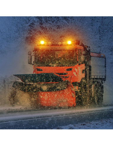 Luz Estroboscópica LED Dinfu Ámbar 10W Magnética IP67