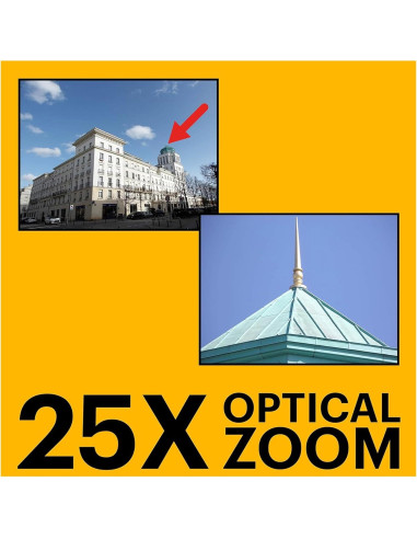 Cámara Digital Kodak PIXPRO AZ255 16MP Zoom 25x Rojo + SD 128GB