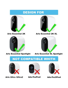Cargador Solar AYIIFEI para Cámara Arlo Essential 2K - 4m Cable 2