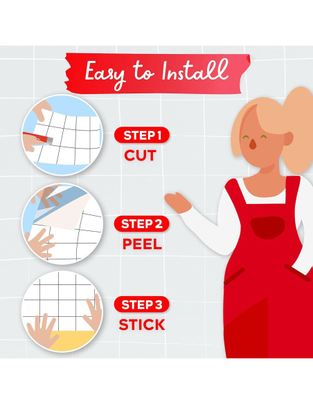 Azulejos Adhesivos XFasten 10pcs 30.48x30.48cm Teal Brillante