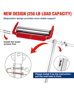 Soporte de Rodillo Plegable WORKPRO 113.4 kg Ajustable 2
