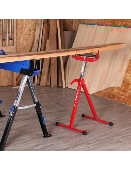 Soporte de Rodillo Plegable WORKPRO 113.4 kg Ajustable Soporte de Rodillo Plegable WORKPRO 113.4 kg Ajustable