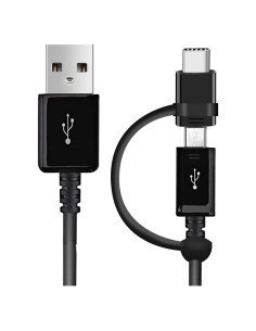 Cable Dual USB-C y MicroUSB Volt Plus Tech 5A 2Pack