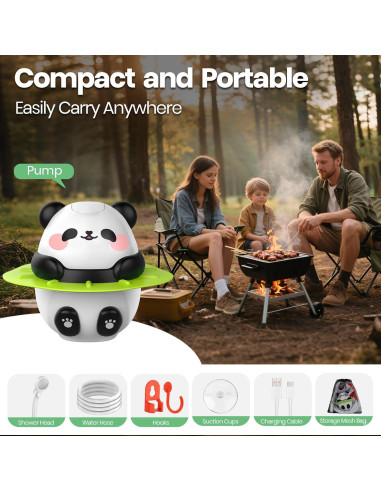 Ducha de Camping Portátil MarvinnanSlyke 10500mAh IPX7