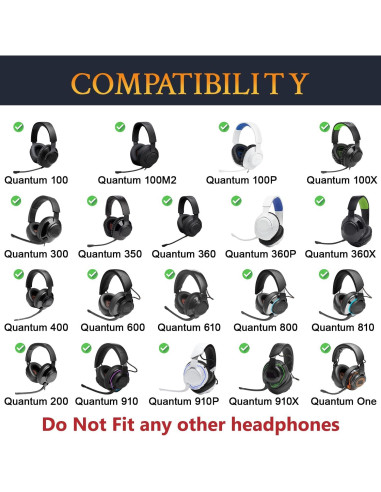 Funda de Micrófono SOULWIT para Auriculares JBL Quantum - Negro