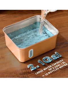 Fuente de Agua para Perros SNIFFNSLURP Acero Inoxidable 270oz 2