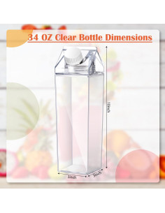 Botellas de Agua Reutilizables CHENGU 1000 ml 2 Piezas 2