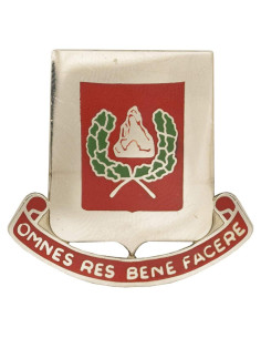 Insignia 27 Batallón de Ingenieros - Omnes Res Bene Facere