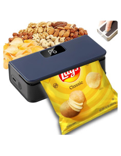 Mini Sello de Bolsas YACVRLT Recargable 1600mAh Azul