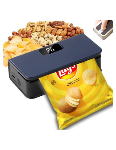 Mini Sello de Bolsas YACVRLT Recargable 1600mAh Azul