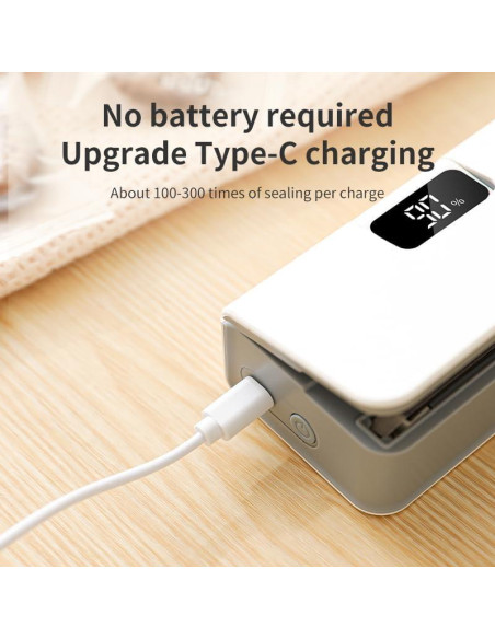 Mini Sello de Bolsas YACVRLT Recargable 1600mAh Azul