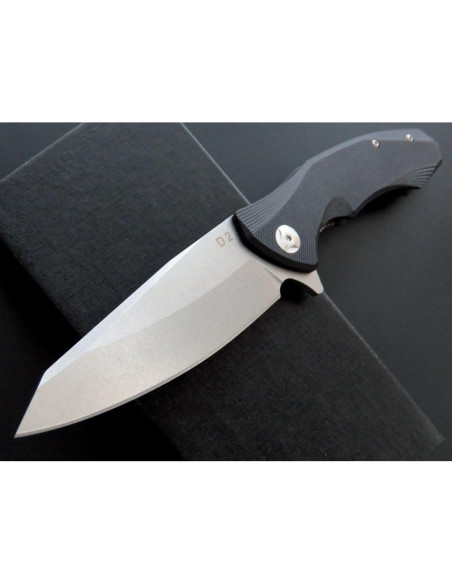 Cuchillo de bolsillo Eafengrow EF228 D2 G10 21.6 cm negro