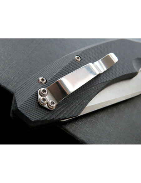 Cuchillo de bolsillo Eafengrow EF228 D2 G10 21.6 cm negro