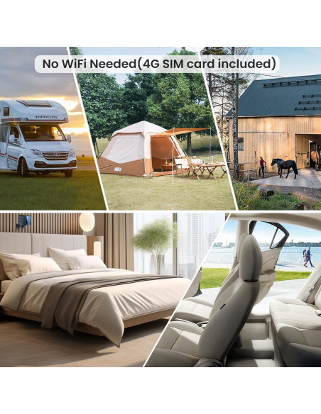 Cámara de Seguridad 4G Javiscam C1 4K con SIM y Radar