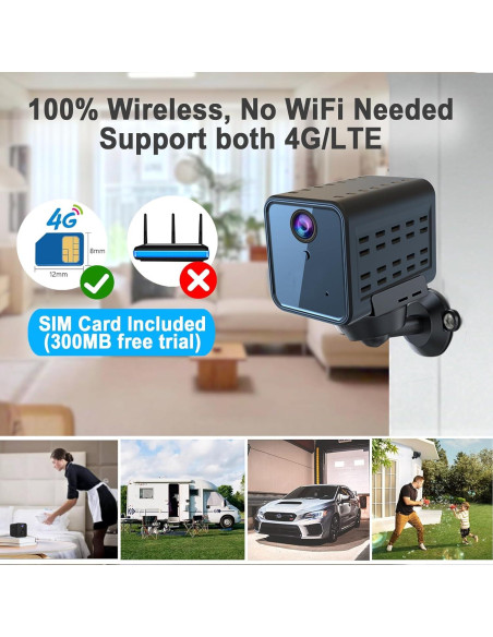 Cámara de Seguridad 4G Javiscam C1 4K con SIM y Radar