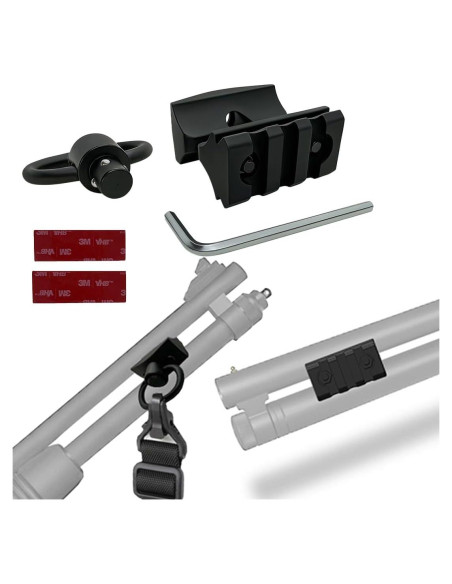 Abrazadera de cañón de escopeta GOTICAL 12Ga con riel Picatinny