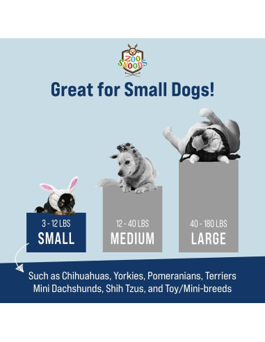 Bufanda de Perro Tejida a Mano Zoo Snoods - Baby Shark Azul Pequeño