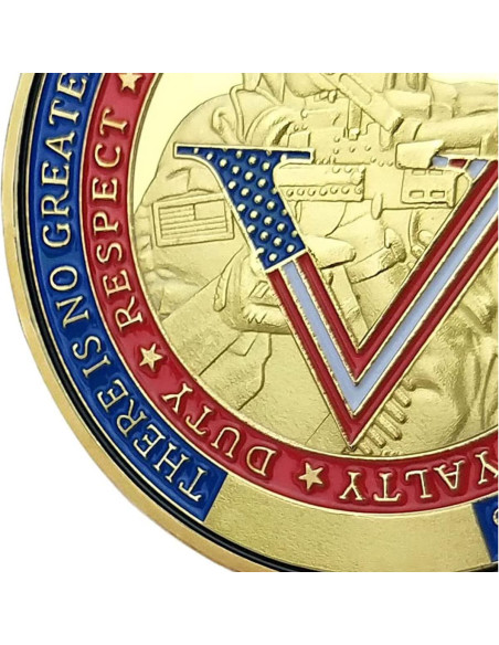 Moneda de Desafío Militar EE. UU. Glamtune 3.99 cm Regalo Veteranos