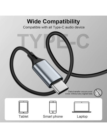 Auriculares USB C REPIND J026 con micrófono y control de volumen