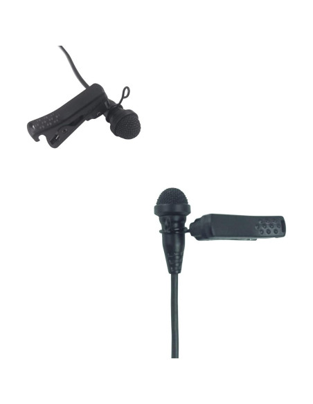 Clip de Micrófono Lavalier ABS Amykite 6.2mm Negro - 2 Pcs