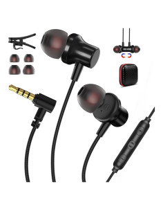 Auriculares Jelanry 3.5mm con micrófono y control de volumen