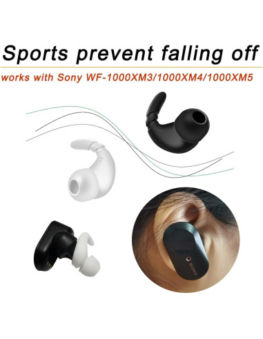 Consejos de Espuma con Memoria para Auriculares Sony WF-1000XM