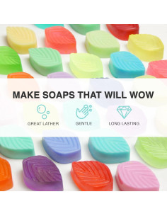 Base de Jabón de Leche de Cabra Saponify 0.91Kg Derretir y Verter 2