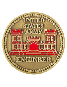 Moneda de Desafío Cuerpo de Ingenieros USA Artisan Owl 45mm