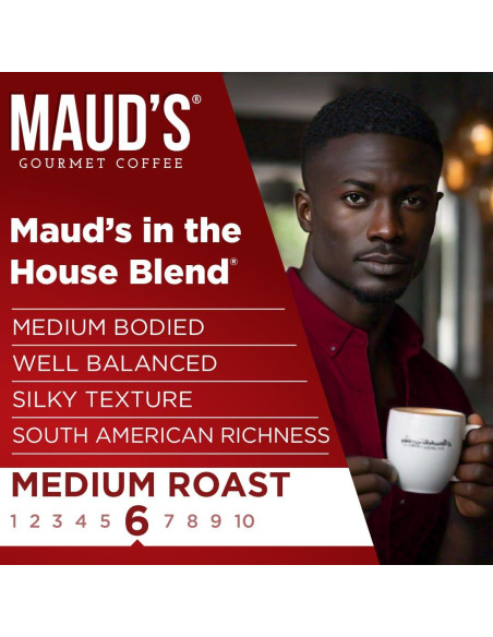 Cápsulas de Café Tostado Medio Maud 18 Unidades 100% Arábica Cápsulas de Café Tostado Medio Maud 18 Unidades 100% Arábica