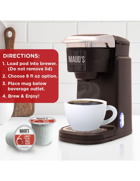 Cápsulas de Café Tostado Medio Maud 18 Unidades 100% Arábica Cápsulas de Café Tostado Medio Maud 18 Unidades 100% Arábica