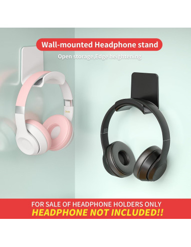 Soporte para Auriculares Liboer ZY88 Montaje Bajo Escritorio Negro