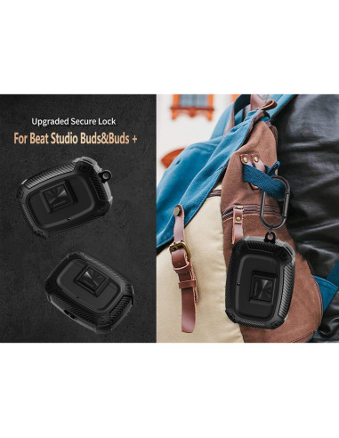 Funda Dura Olytop para Beats Studio Buds Plus - Negro