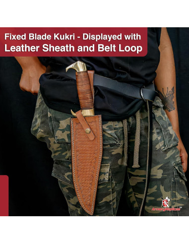 Cuchillo de Caza Kukri Réplicas de Armory 42.24 cm Acero Inoxidable
