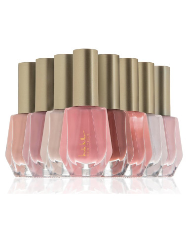 Set de Esmalte de Uñas Brillante Nicole Miller - 8 Piezas Nude