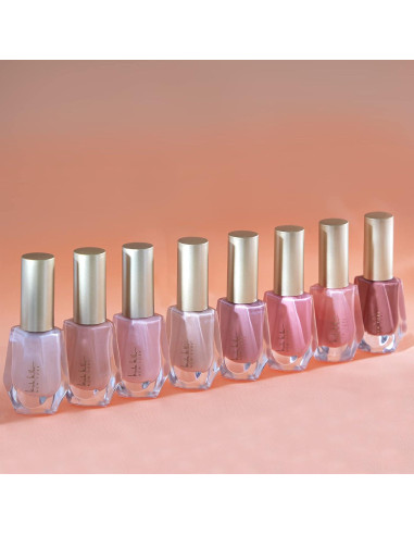 Set de Esmalte de Uñas Brillante Nicole Miller - 8 Piezas Nude