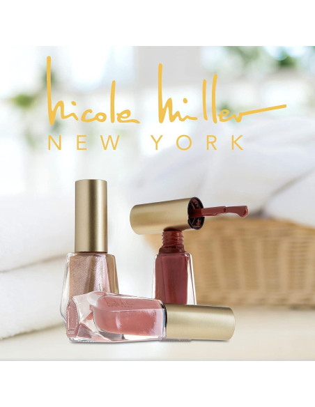Set de Esmalte de Uñas Brillante Nicole Miller - 8 Piezas Nude