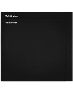 Servilletas de Tela Negras Utopia Kitchen - Paquete de 12, 45.72 cm 2