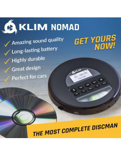 Reproductor de CD portátil KLIM Nomad 2023 - Bluetooth, FM, MP3 2