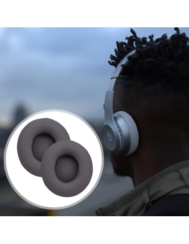 Almohadillas de Reemplazo para Auriculares Beats Solo 2/3 - Gris Asfalto