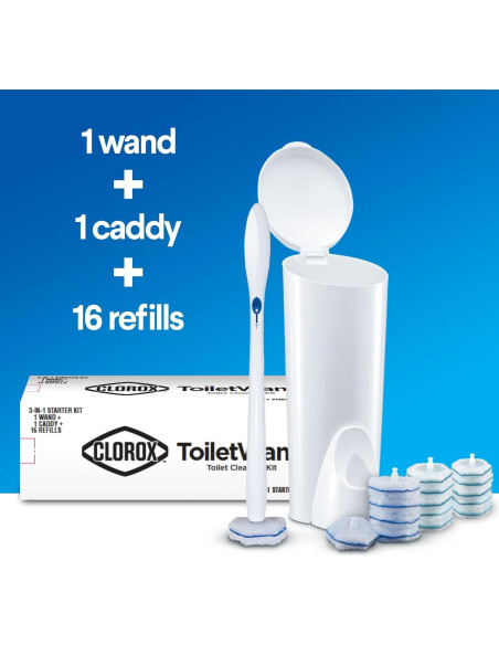 Sistema de Limpieza Clorox para Inodoro + Toallitas Compostables