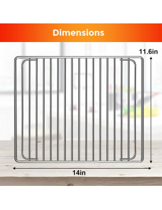 Rejilla para Freidora de Aire GWBSXM 35.56x29.46 cm Acero Inox 2