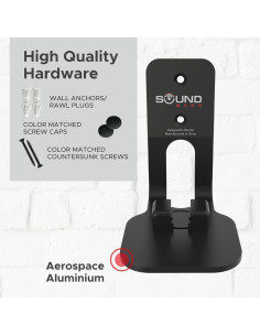 Soporte de Pared Soundbass para Altavoces Sonos ONE, Negro 2