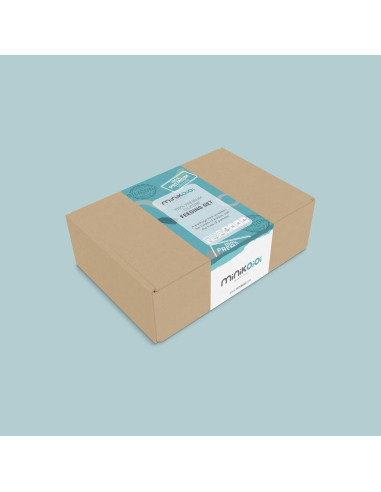 Conjunto de Alimentación Silicona MinikOiOi Verde Aqua +6m