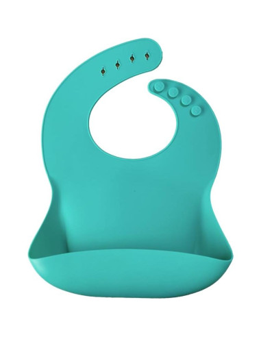 Conjunto de Alimentación Silicona MinikOiOi Verde Aqua +6m